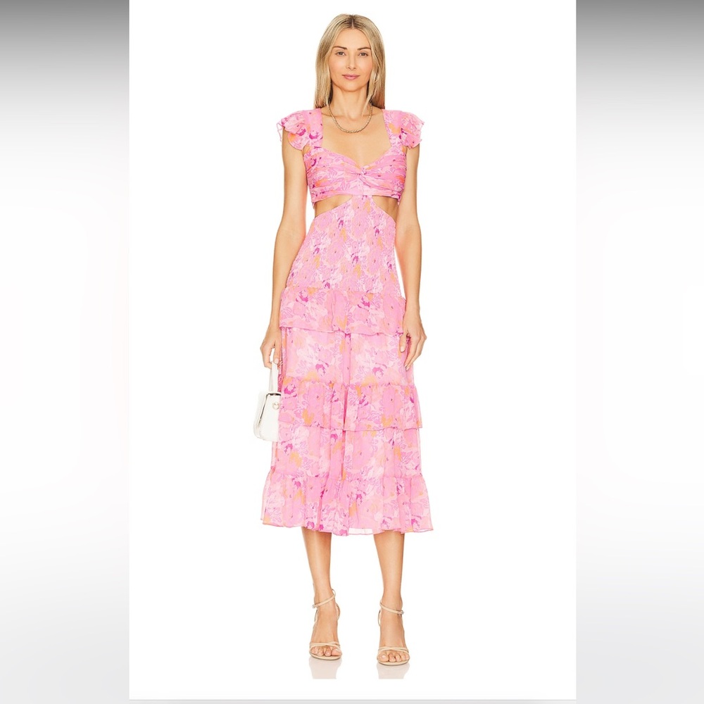 LIKELY | Neely Dress in Pink Multi